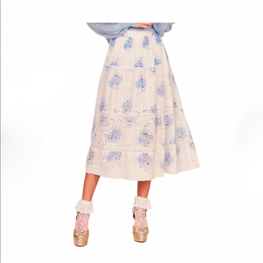 NWOT LoveShackFancy Hestia Skirt